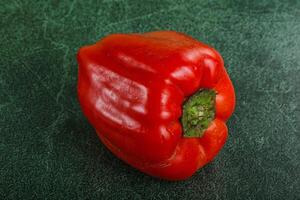 Red ripe Bulgarian bell pepper photo