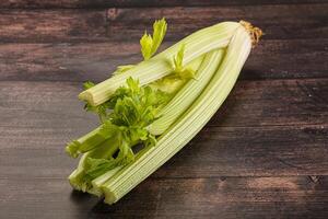 Vegan cuisine - raw celery stem photo