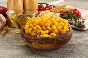 Italian cuisine - dry cellentani pasta photo