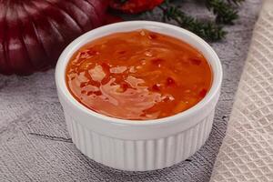 Asian sweet and sour chilli sauce photo