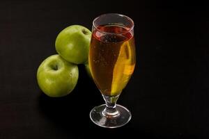 Fresh sweet natural apple juice photo