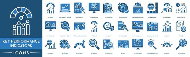 llave actuación indicadores icono. kpi métrica, actuación rastreador, datos analítica, kpi panel, evaluación, objetivo progreso, actuación análisis, medición, punto de referencia, negocio métrico icono vector