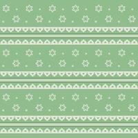 vintage hand drawn green flower seamless pattern design vector