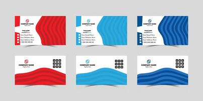profesional moderno creativo y limpiar corporativo negocio tarjeta diseño modelo vector