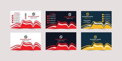 Professional Modern Creative and Clean Corporate Business Card design Template vector