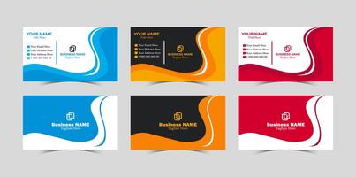 Professional Modern Creative and Clean Corporate Business Card design Template vector