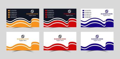 Professional Modern Creative and Clean Corporate Business Card design Template vector