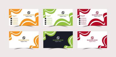 Professional Modern Creative and Clean Corporate visiting Business Card design Template vector