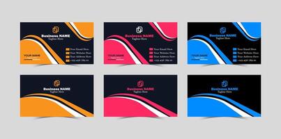 Professional Modern Creative and Clean Corporate Business Card design Template vector