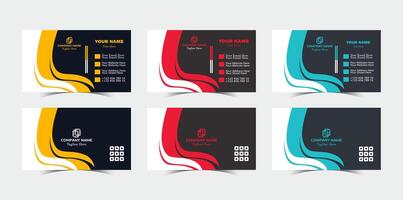 Professional Modern Creative and Clean Corporate visiting Business Card design Template vector