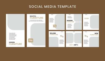 Social media post template design for promotion. Business illustration. vector