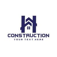 propiedad hogar construcción plomería pintura logo vector