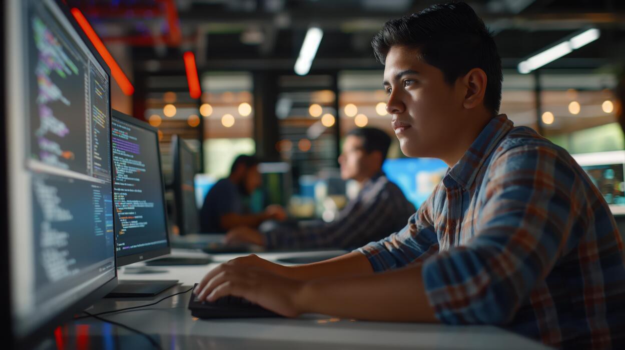 Student Coding Stock Photos, Images and Backgrounds for Free Download