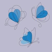 colorful background with butterflies vector