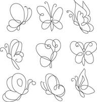 hand drawn stencil element collection vector