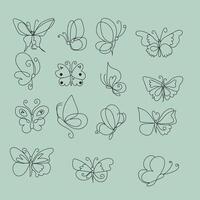 hand drawn stencil element collection vector