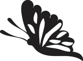 butterfly outline with linear flat details collection vector