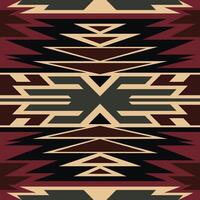 navajo étnico patrón, alto geométrico, oriental, azteca y germánico tribus sin costura modelo o antecedentes bandera vector