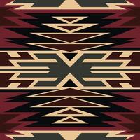 Navajo ethnic pattern, high geometric, Eastern, Aztec and Germanic tribes. Seamless pattern or background banner vector