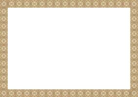 Geometric border frame, A4 size, for book covers, cards, and rug making, Navajo tribal pattern. vector