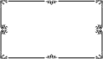 Vintage black frame design. Perfect for invitation cards, book covers, wallpapers, banners, web vector