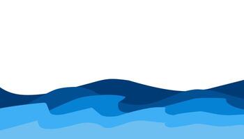 Illustration of blue sea water background. Perfect for wallpaper, background, banner, brochure, book cover, magazine vector