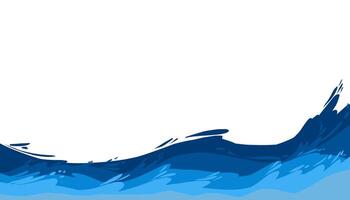 Illustration of blue sea water background. Perfect for wallpaper, background, banner, brochure, book cover, magazine vector