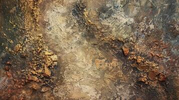 Earthy Textured Abstract Art Canvas photo