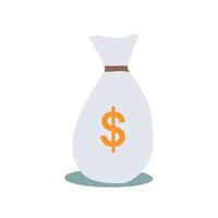 Money bag illustration. business money price icon illustration vector