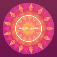 abstract geometric frame vector