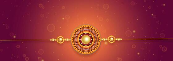 lovely rakhi design for raksha bandhan festival vector