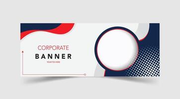 Creative corporate banner template design vector