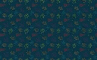 Botanical pattern and background design vector