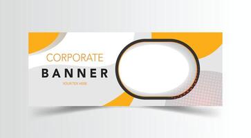 Creative corporate banner template design vector