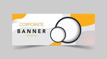 Creative corporate banner template design vector