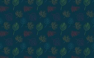 Botanical pattern and background design vector