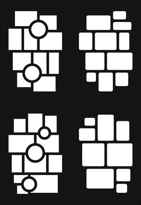 Set Pictures or photos frame collage abstract photo frames and digital photo wall template