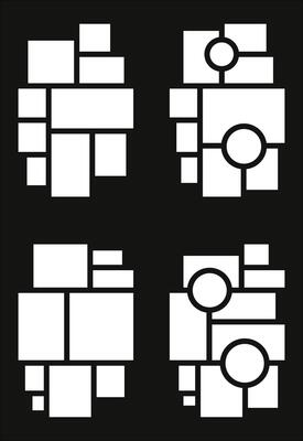Set Pictures or photos frame collage abstract photo frames and digital photo wall template