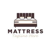 spring bed mattress logo vector