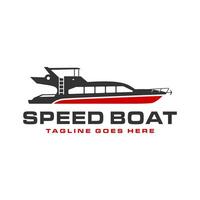 speed boat transportation logo vector