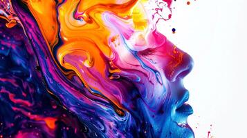 abstract splash paint art for background photo