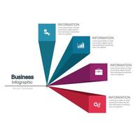 infografía, gráficos presentación. negocio concepto, cuadro, pasos, proceso. infografía datos visualización. puesta en marcha modelo vector