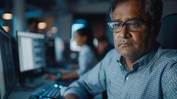 South Asian Male Professional Working at Office photo