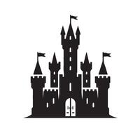 Silhouette of a Castle vector