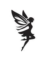 Silhouette of a Fairy vector