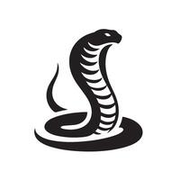 Silhouette of a King Cobra Snake vector