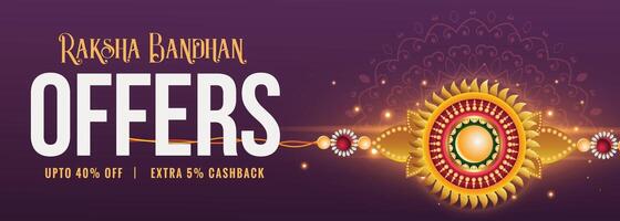 raksha bandhan festival sale banner design vector