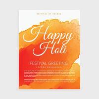 poster of indian holi festival vector