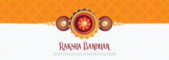 contento raksha Bandhan festival bandera diseño vector
