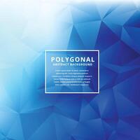 blue polygonal shapes design background vector